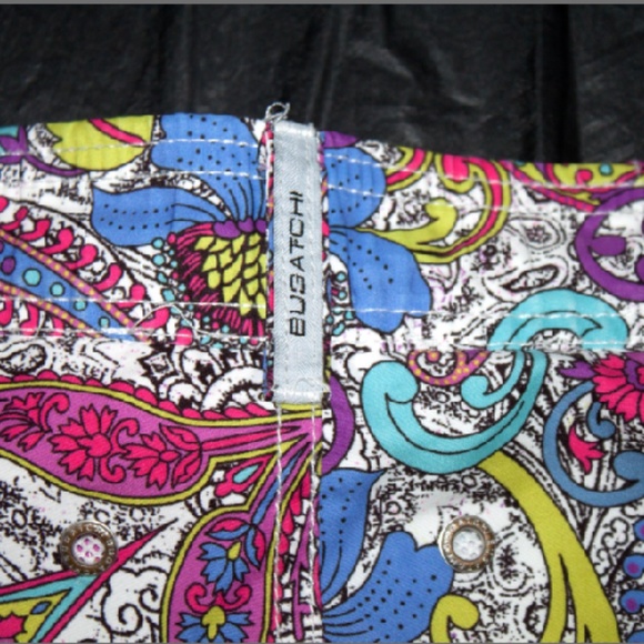 Bugatchi Uomo Paisley Swim Trunks - Picture 6 of 6